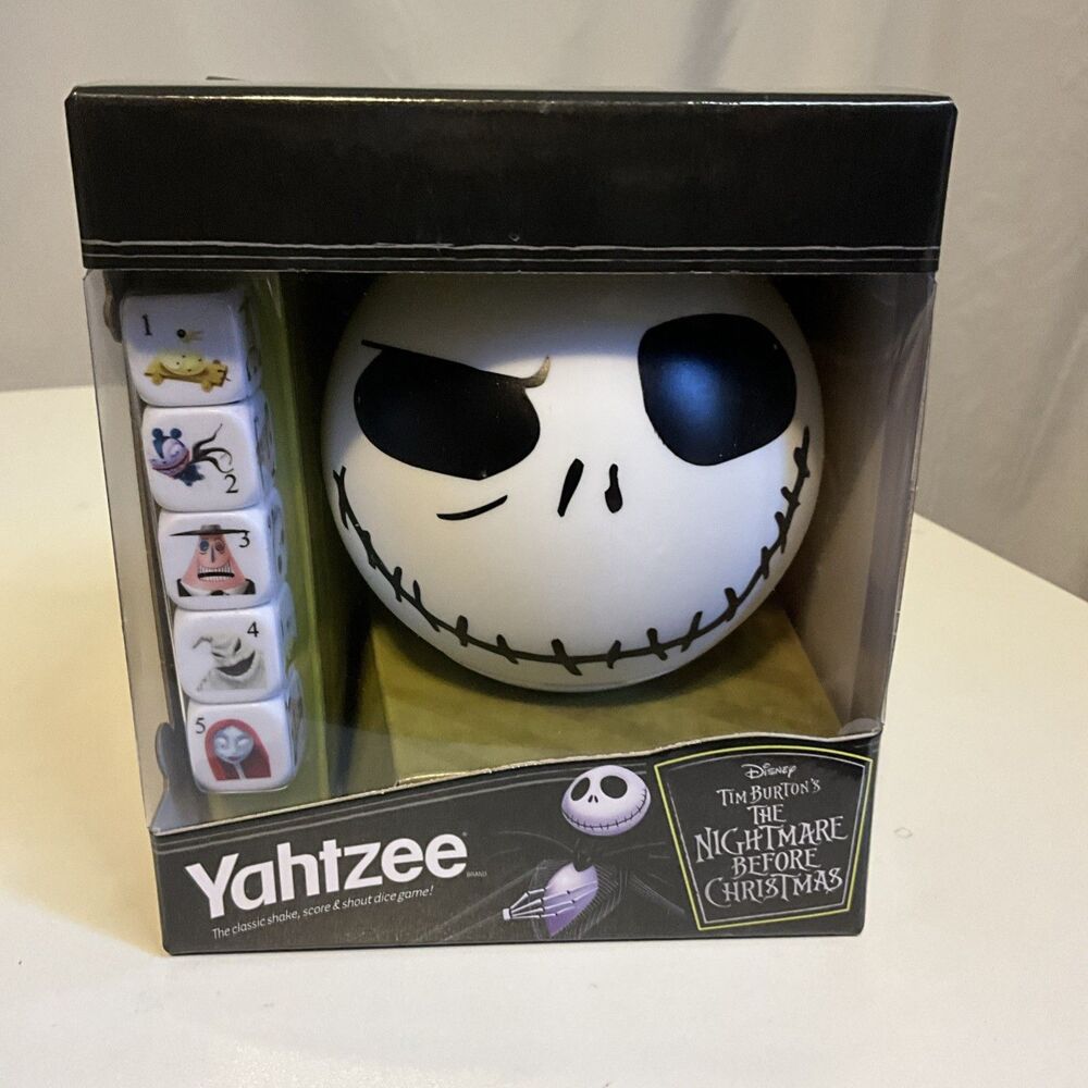 The Nightmare Before Christmas Limited Edition YAHTZEE Jack Skellington Skelly